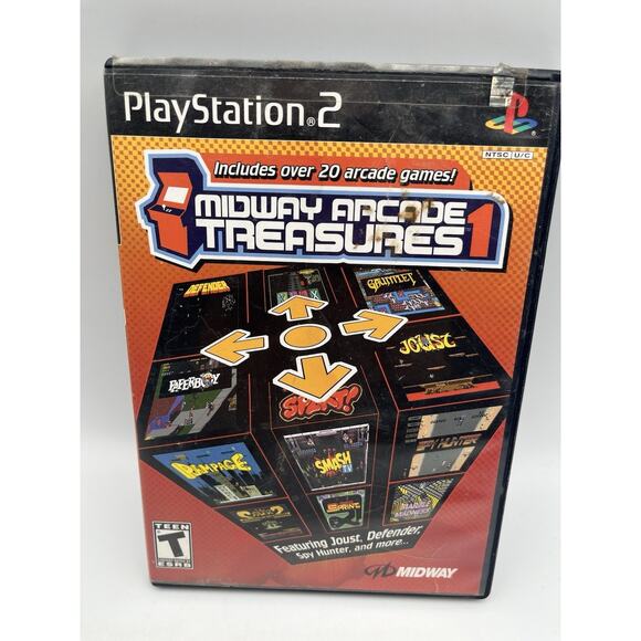 Midway Arcade Treasures 1 PS2 PlayStation 2 Complete CIB - Picture 1 of 8